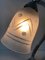 Art Deco Lampe aus vernickeltem Messing 11