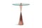 Vintage Copper Cone Shaped Side Table with Glass Top, Image 1