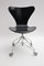 No. 996 Black Swivel Office Chair by Arne Jacobsen for Fritz Hansen, 1950s, Image 2