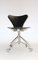 No. 996 Black Swivel Office Chair by Arne Jacobsen for Fritz Hansen, 1950s 3