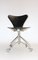 No. 996 Black Swivel Office Chair by Arne Jacobsen for Fritz Hansen, 1950s, Image 3