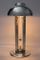 Lampada da tavolo in ottone argentato, anni '20, Immagine 2