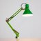 Lámpara de trabajo industrial vintage en verde, años 70, Imagen 2
