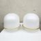 White Acrylic Glass Lamps, 1970s, Set of 2, Image 1