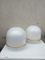 White Acrylic Glass Lamps, 1970s, Set of 2, Image 2