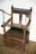 Antiker Beistellstuhl aus Holz 1