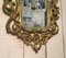 Espejo italiano de madera dorada, años 20, Imagen 5
