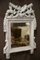 Petit Miroir Antique Louis XVI en Bois Peint 1