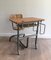 Antique Industrial Childrens Desk 4