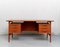 Vintage Model 75 Freestanding Teak Desk from Omann Jun 1