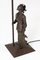 Arts & Crafts Knight Patinated Metal Table Lamp by Hugo Berger for Goberg, 1920s, Image 8