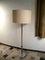 Large German Chromed Floor Lamp with Fabric Shade, 1960s 2
