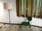 Large German Chromed Floor Lamp with Fabric Shade, 1960s, Image 18