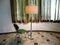 Large German Chromed Floor Lamp with Fabric Shade, 1960s 17