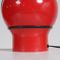Red Metal Table Lamps, 1970s, Set of 2 7