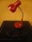 Rote Vintage Tischlampe von Veneta Lumi 1
