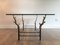 Wrought Iron & Bronze Coffee Table, 1970s 4