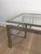 Brushed Steel Coffee Table by Guy Lefevre, 1970s, Image 7