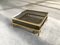 Vintage French Brass Coffee Table With Sliding Glass Top 3