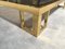 Vintage French Brass Coffee Table With Sliding Glass Top, Image 11