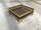 Vintage French Brass Coffee Table With Sliding Glass Top, Image 2