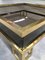 Vintage French Brass Coffee Table With Sliding Glass Top 9
