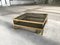 Vintage French Brass Coffee Table With Sliding Glass Top 4