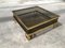 Vintage French Brass Coffee Table With Sliding Glass Top, Image 6
