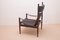 Safari Sessel und Fußhocker von Erik Wørts für Niels Eilersen, 1960er, 2er Set 5