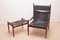 Safari Lounge Chair and Ottoman by Erik Wørts for Niels Eilersen, 1960s, Set of 2 2