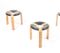 Mid-Century Danish Stools by Magnus Olesen, 1960s, Set of 3, Image 1