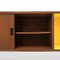 Italienisches Mid-Century Sideboard aus Teak und mehrfarbigem Resopal, 1960er 7