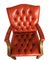 Desk Armchair in Red Leather, 1970s, Image 4