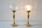 Glass Table Lamps with Oval Bases, 1900s, Set of 2 8