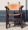 Antique Spanish Oak & Leather Armchair 2