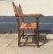 Antique Spanish en Chêne & en Cuir Arm Chair 3