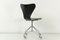 Sedia da ufficio 3107 nera di Arne Jacobsen per Fritz Hansen, 1967, Immagine 5