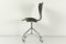 Sedia da ufficio 3107 nera di Arne Jacobsen per Fritz Hansen, 1967, Immagine 2