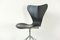 Chaise de Bureau 3107 Noire par Arne Jacobsen pour Fritz Hansen, 1967 6