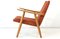 Poltroncina GE 260 di Hans J. Wegner per Getama, anni '50, Immagine 3