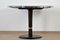 Round Bordeaux Red Anthracite Diner Table, 1950s 2