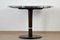 Round Bordeaux Red Anthracite Diner Table, 1950s, Image 2