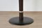 Round Bordeaux Red Anthracite Diner Table, 1950s 3