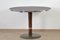 Round Bordeaux Red Anthracite Diner Table, 1950s 1