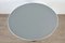 Round Light Gray Anthracite Diner Table, 1950s 4
