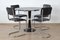 Round Light Gray Anthracite Diner Table, 1950s, Image 5