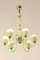 Light Green Murano Glass Chandelier from Venini, 1920s 3