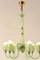 Light Green Murano Glass Chandelier from Venini, 1920s 4