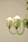 Lámpara de araña de cristal de Murano verde claro de Venini, años 20, Imagen 6