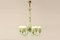 Light Green Murano Glass Chandelier from Venini, 1920s, Image 1